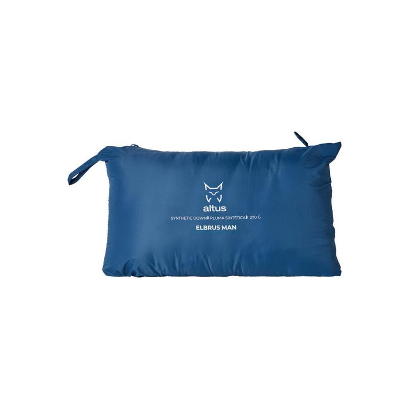 Chaqueta acolchada de montaña y trekking con capucha Hombre Altus Elbrus J30