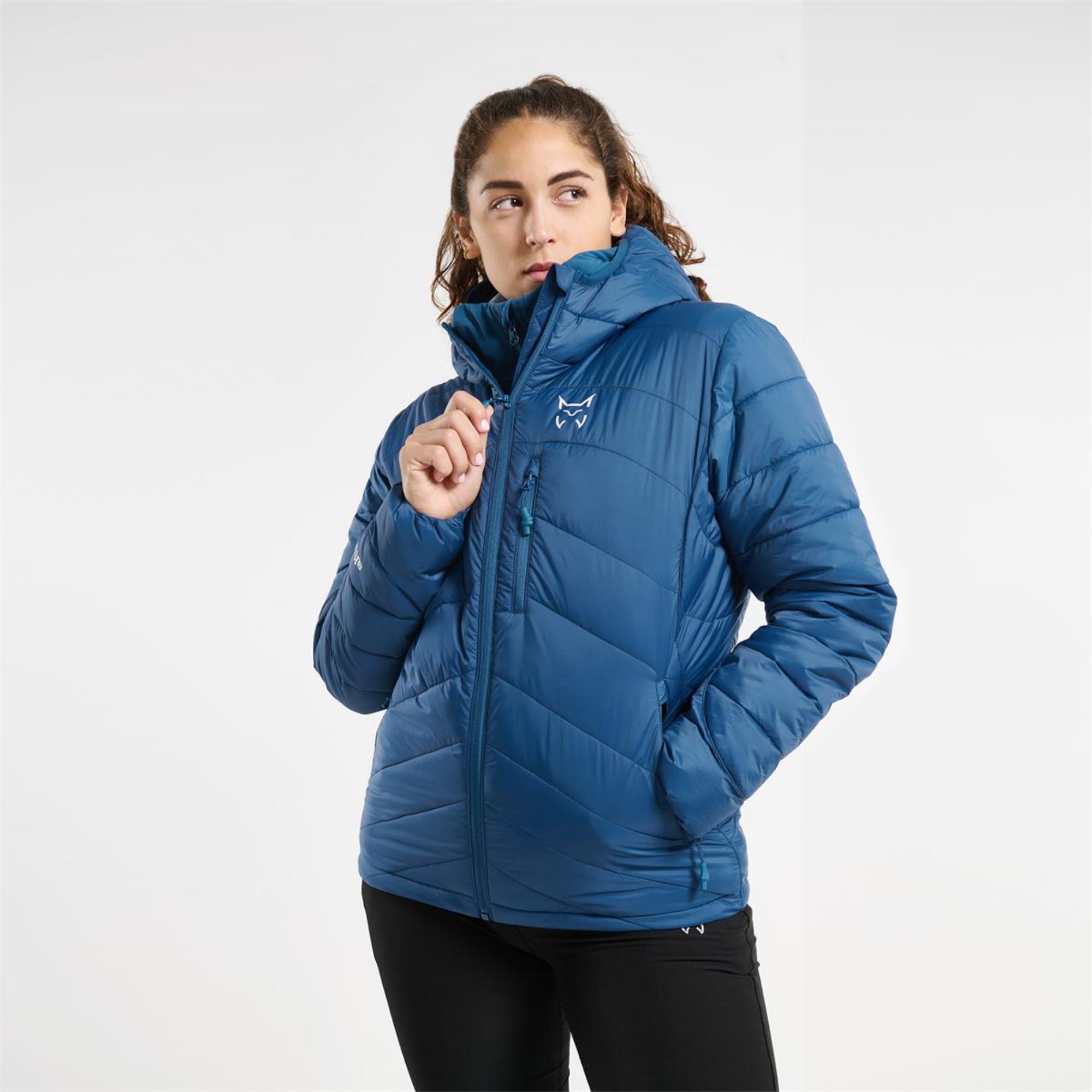 Chaqueta acolchada de montaña y trekking con capucha Mujer Altus Elbrus J30 - CD 3/7