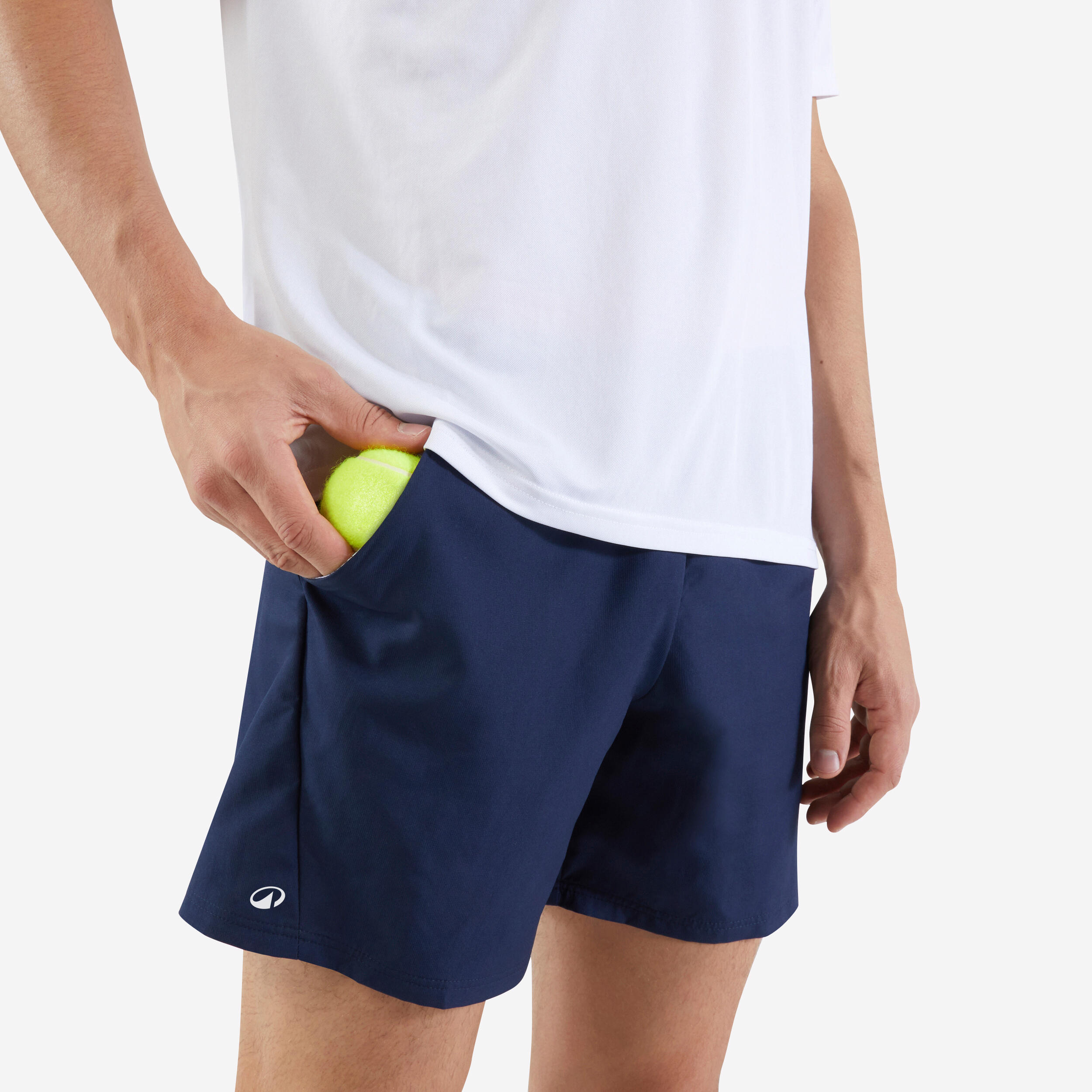 Short de tennis homme - TSH 100 Dry Essential bleu - KUIKMA