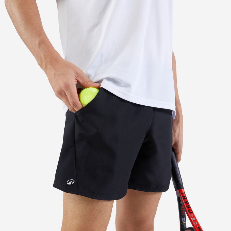 Short de tennis homme essential noir pour les clubs et