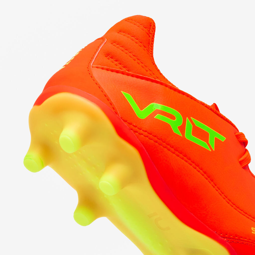 Kinder Fußball Nockenschuhe FG Leder ‒ Viralto II Acid rot 