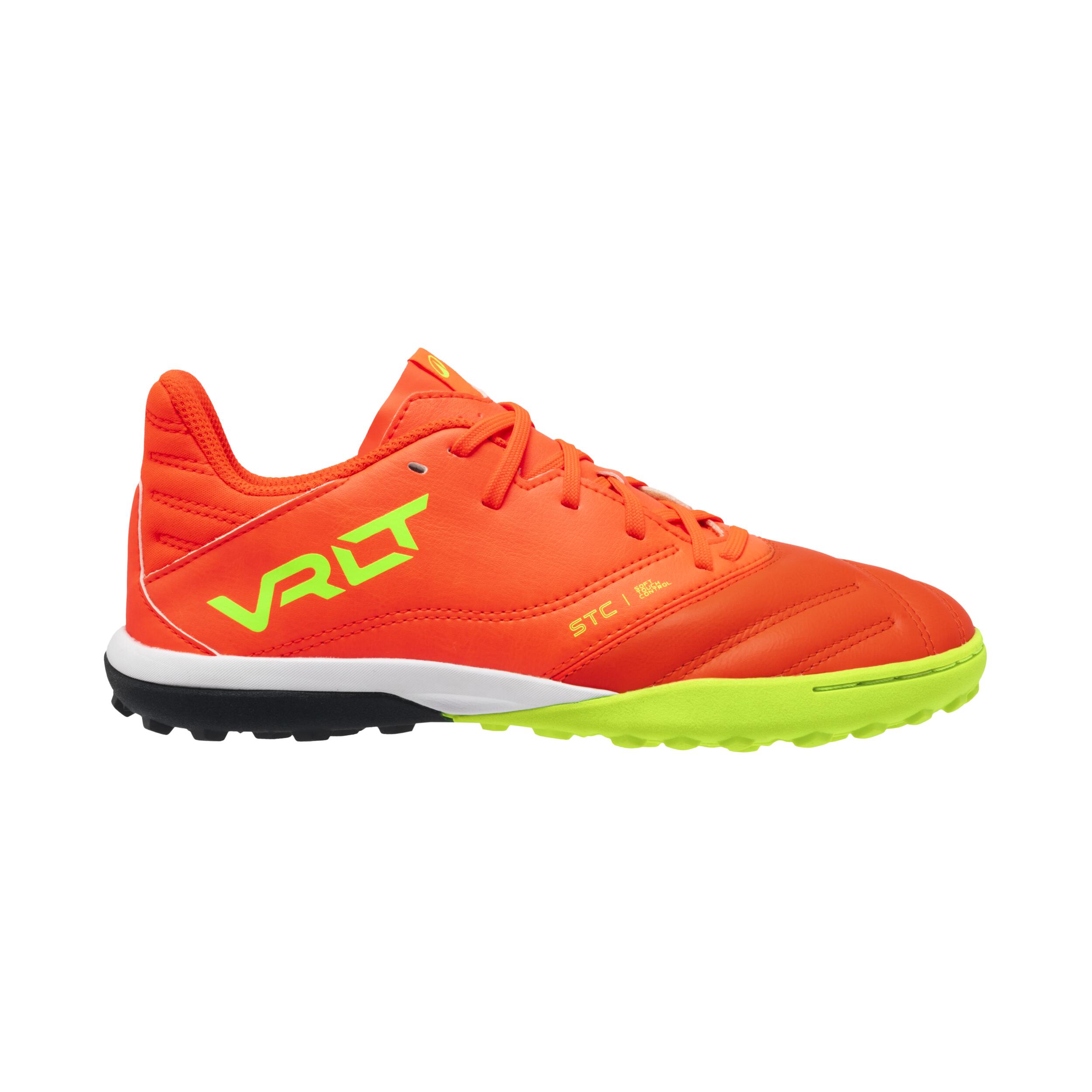 Kids' Lace-Up Leather Soccer Cleats - Viralto II Turf TF - KIPSTA