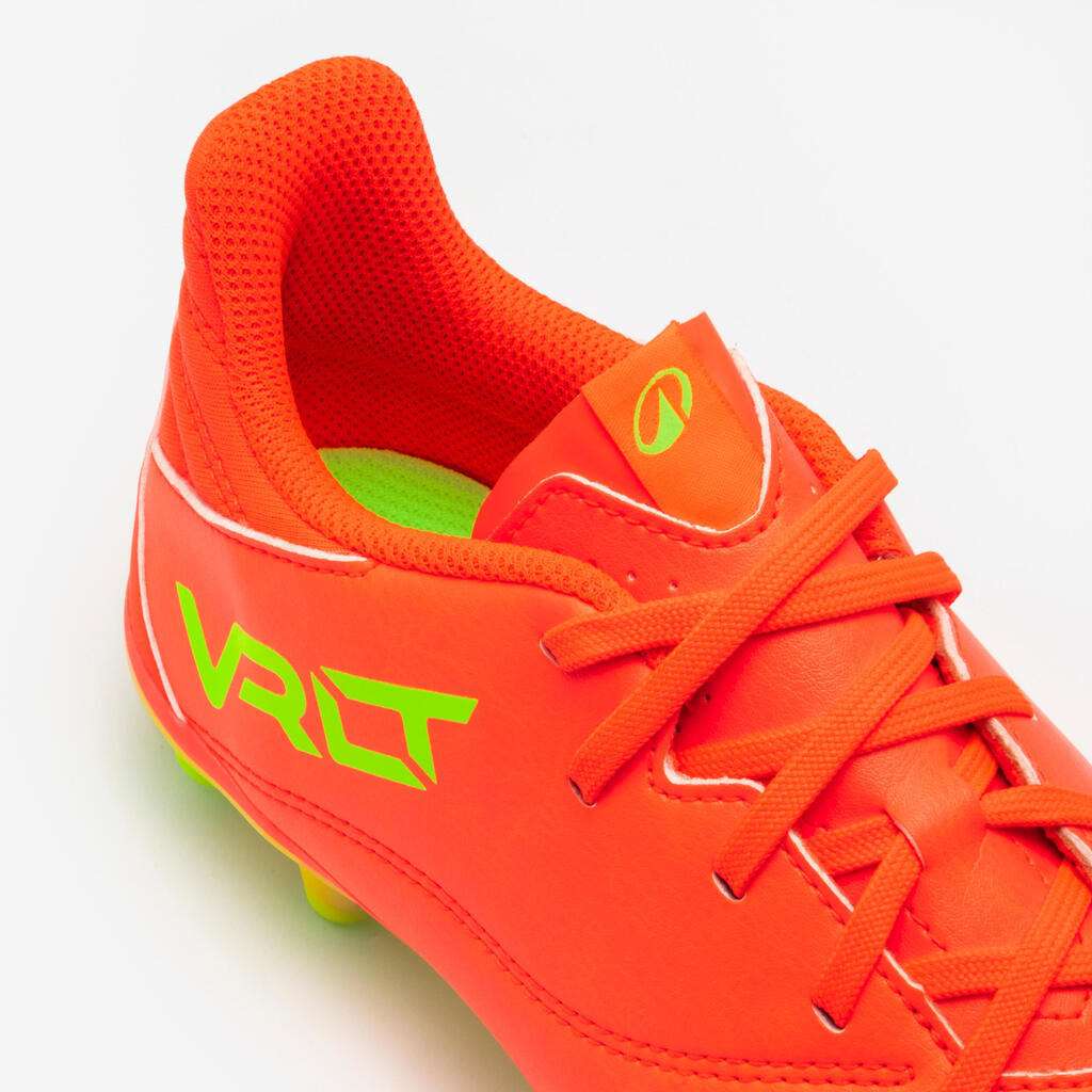 Kinder Fußball Nockenschuhe FG Leder ‒ Viralto II Acid rot 