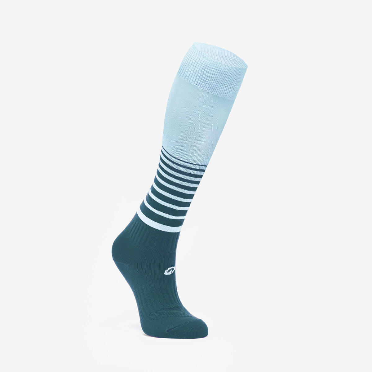 Chaussettes de football Viralto pour fille rayées bleues