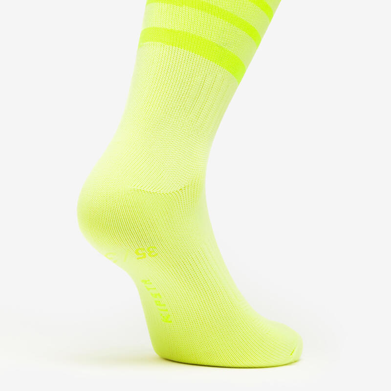 Chaussettes de football Viralto Junior Rayées Jaunes