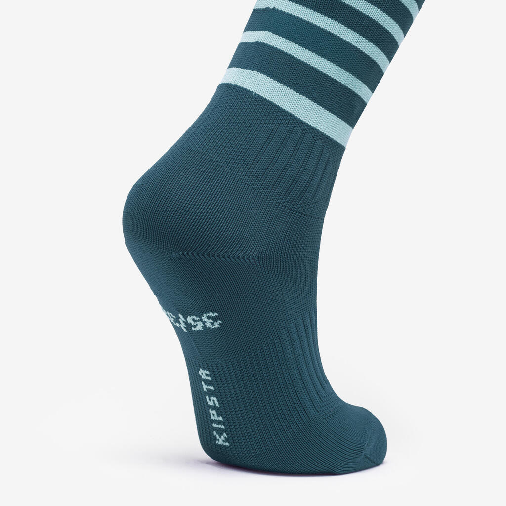 Κάλτσες ποδοσφαίρου Viralto για κορίτσια - Μπλε ριγέ