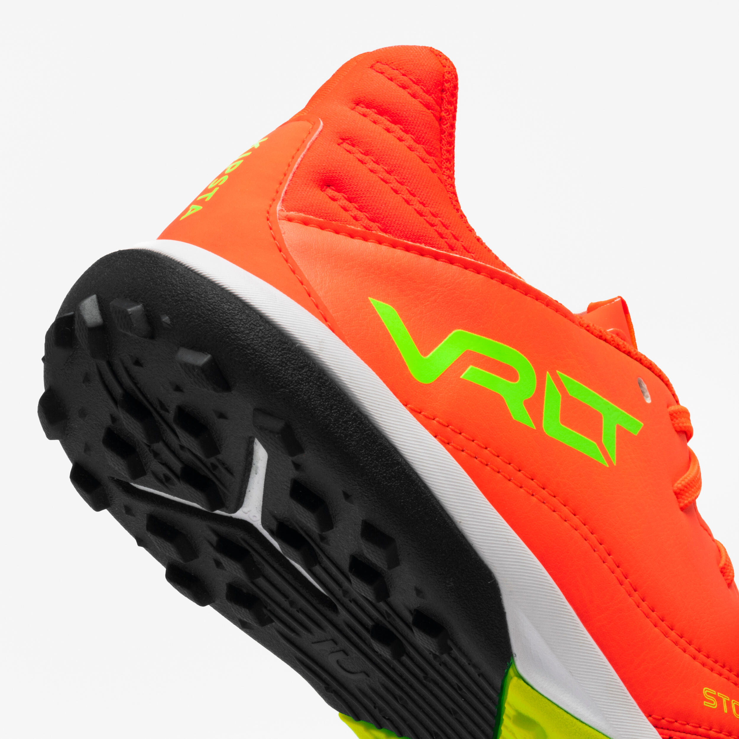 Kids' Leather Football Boots Viralto II TF - Orange 6/10