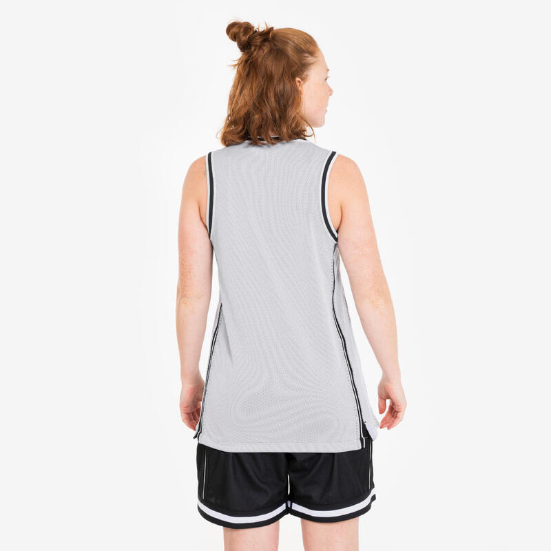 Maiou reversibil Baschet TKR-500 Negru-Alb Adulți