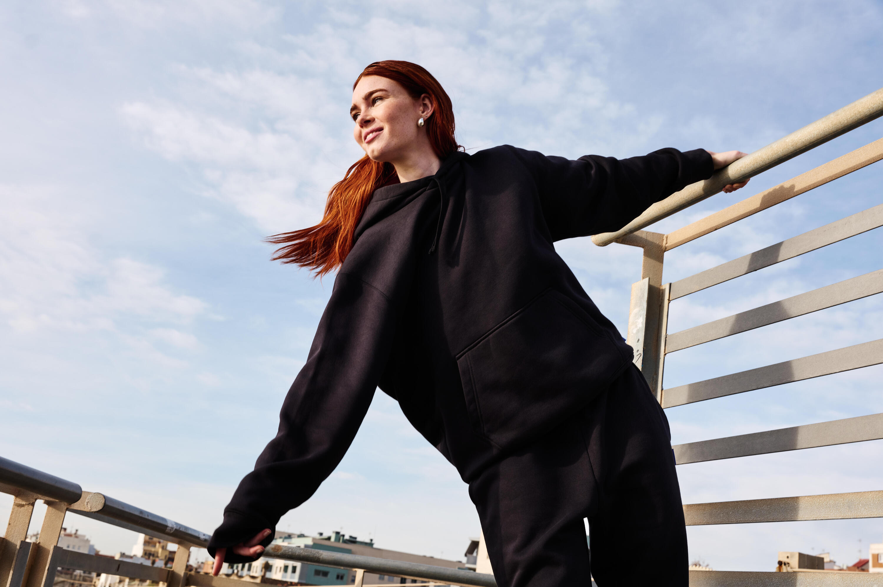Hanorac cu glugă Elementals Negru Unisex 14/14