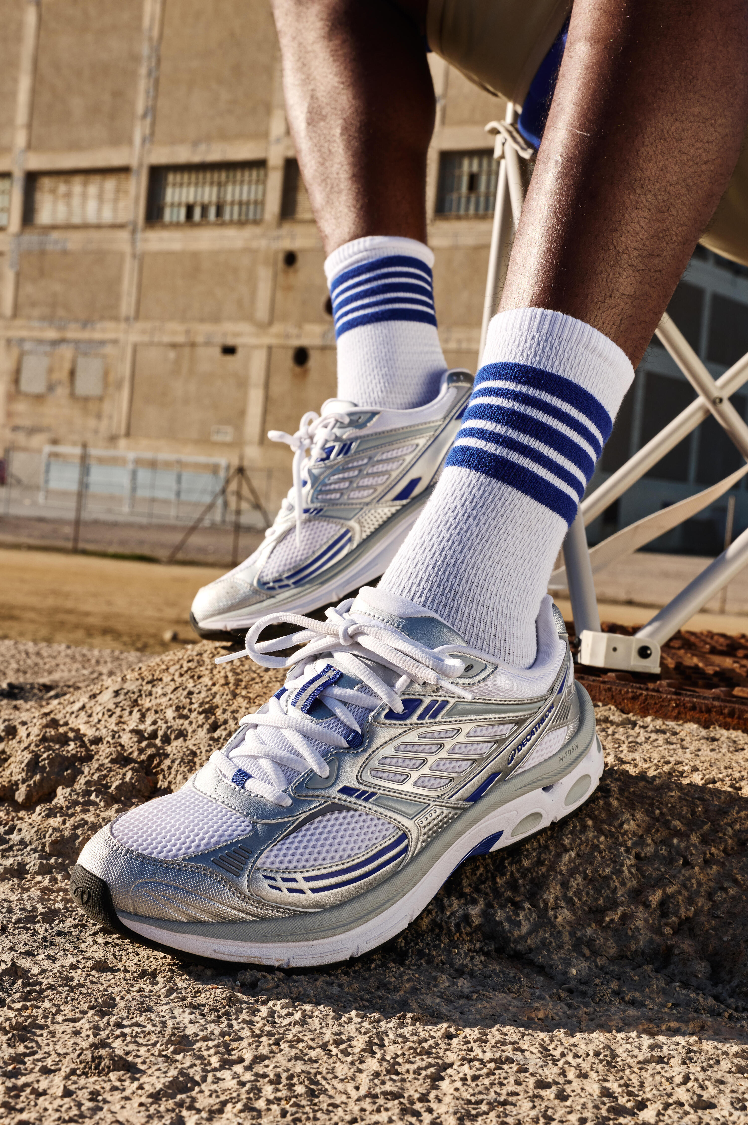 Baskets Homme, RR2K blanc, gris et bleu 11/21