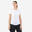 Tricou cu guler rotund Tenis Essentiel 100 Alb Damă
