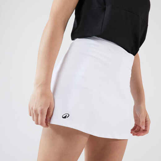 Falda para jugar tenis de Mujer Artengo 100 blanco Decathlon