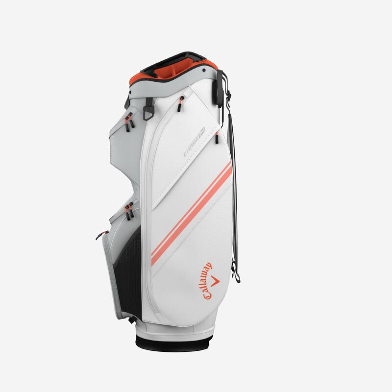Sac golf cart Callaway cart bag Chase 14, blanc et orange