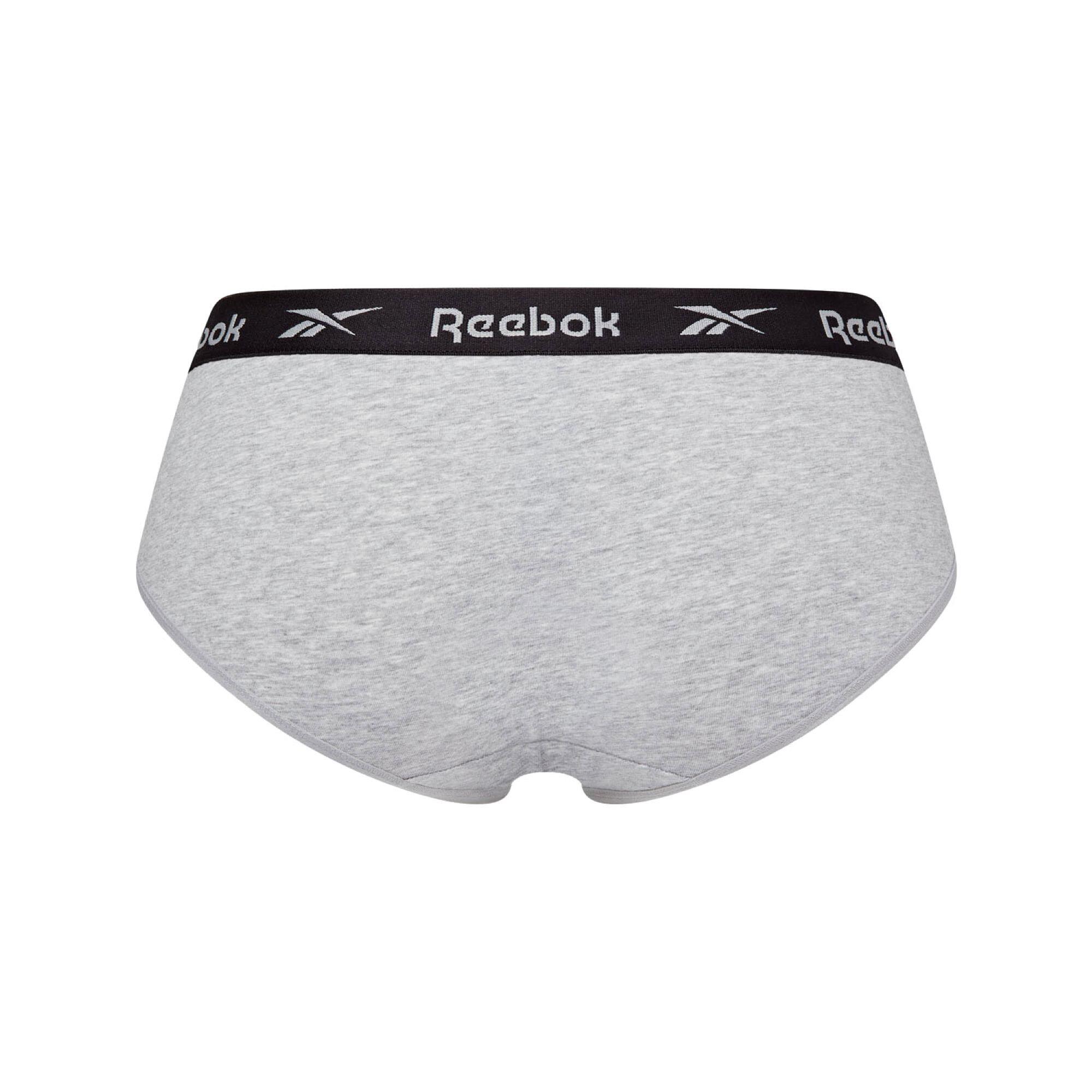 Women's Pack of 3 Knickers - Black/White/Grey 6/8