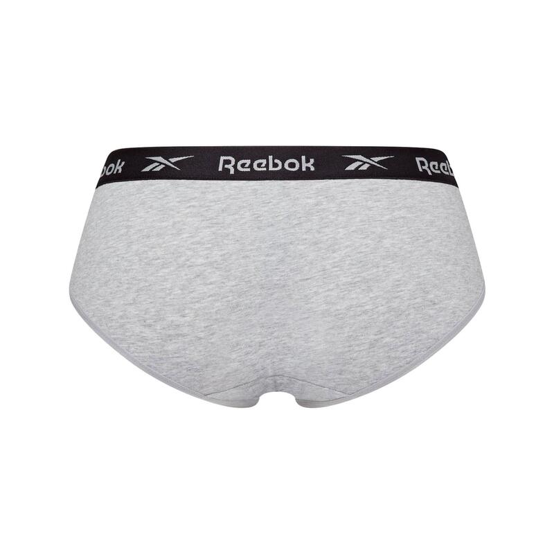 Lot de 3 culottes femme, noir/blanc/gris