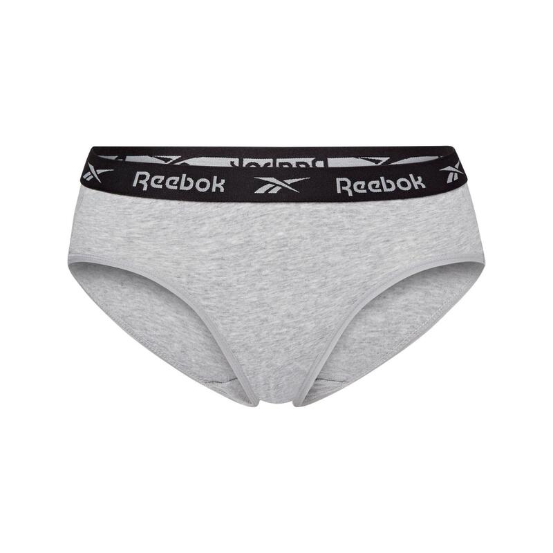 Lot de 3 culottes femme, noir/blanc/gris