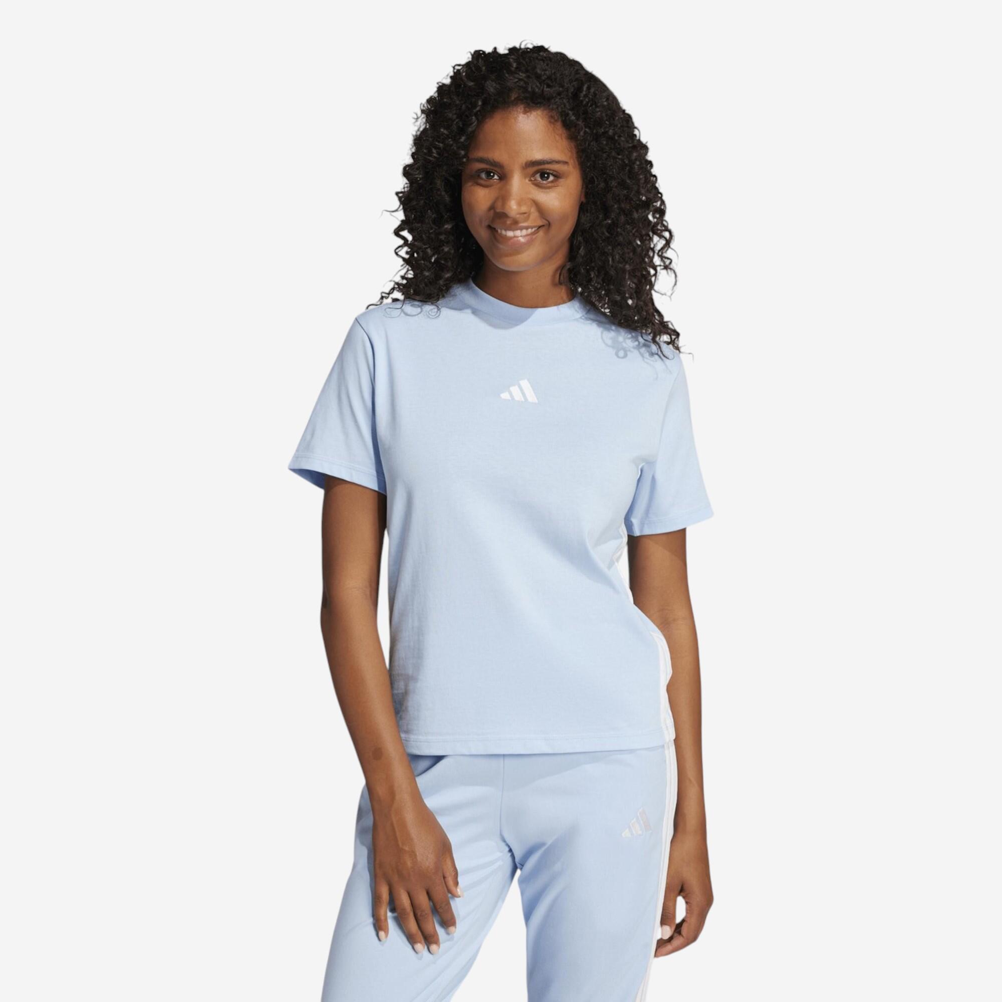 ADIDAS Camiseta Fitness Mujer Azul Claro