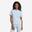 T-shirt de fitness femme, bleu clair