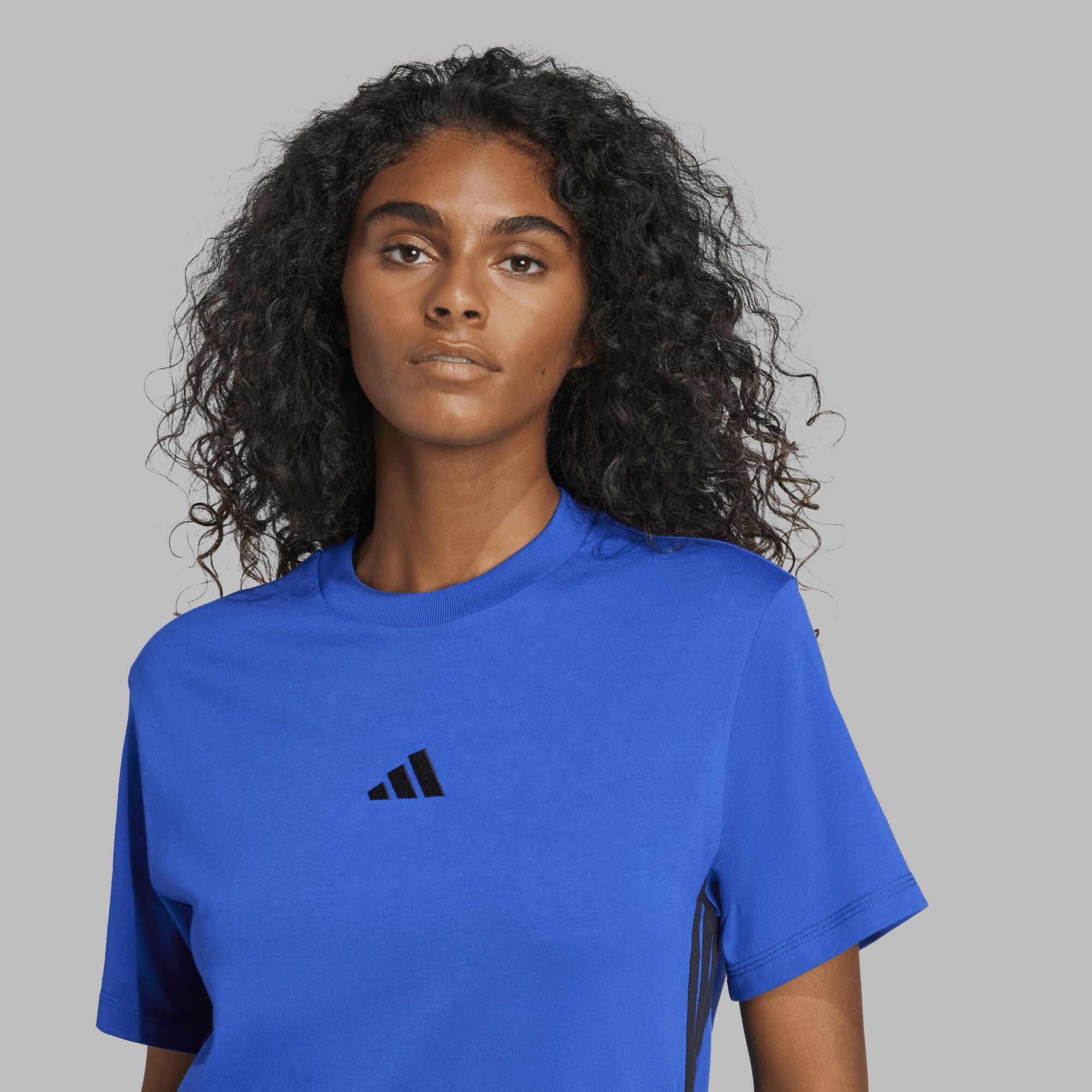 Fitness T-shirt dames blauw 4/6
