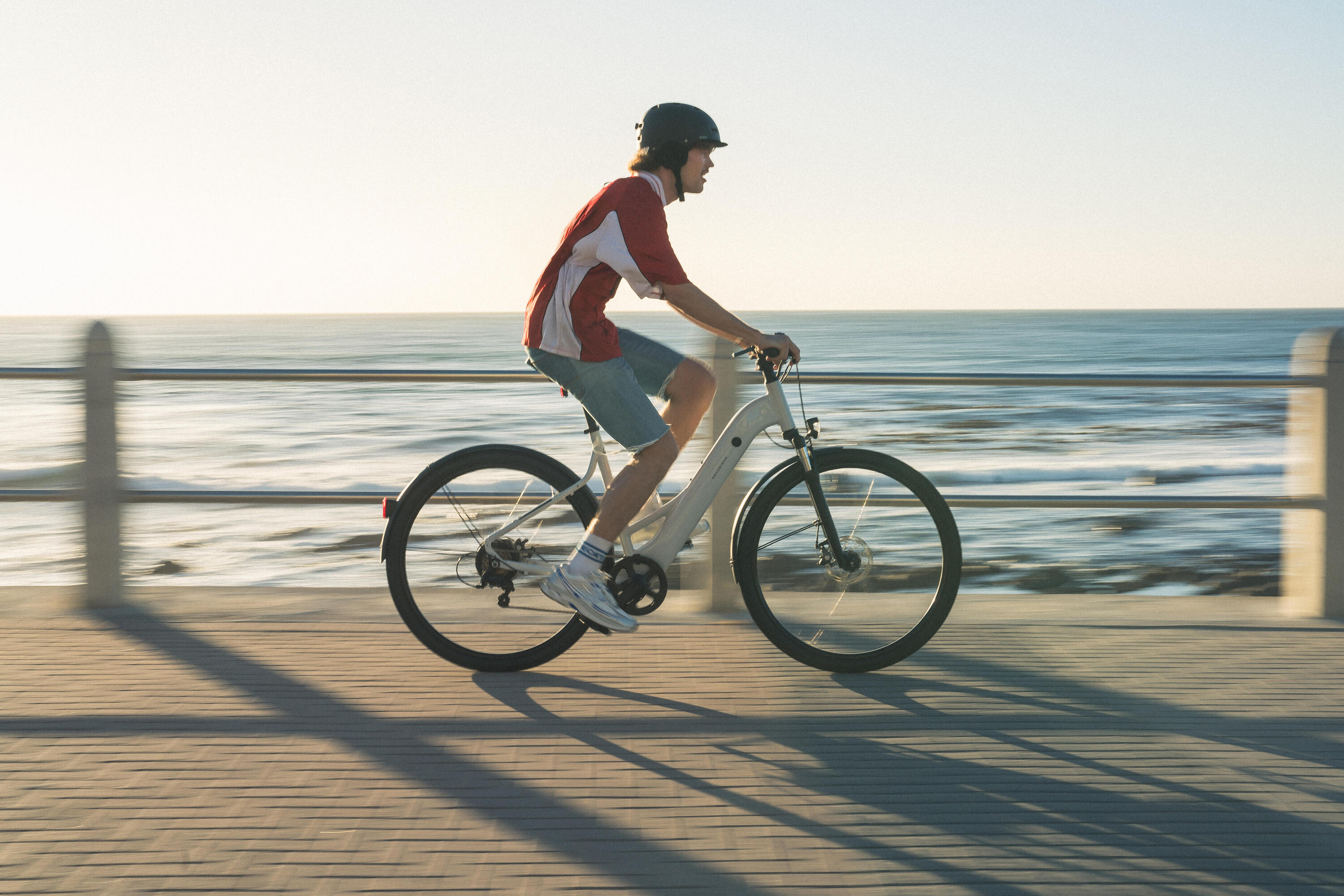 E-Trekkingvelo, hoher Rahmen, e-activ 100 Perl-Grau 14/16