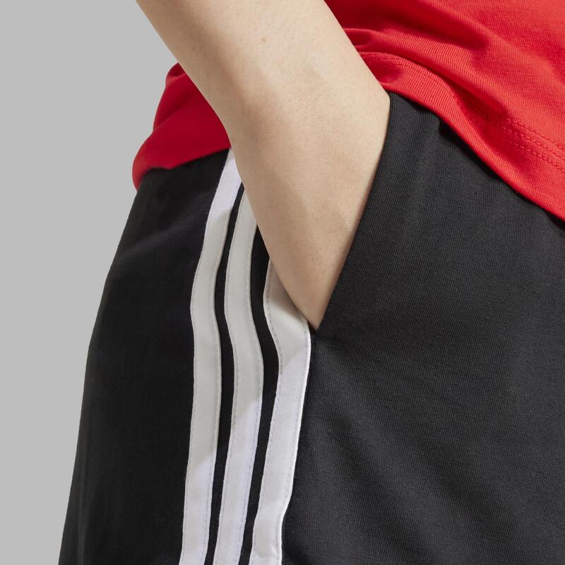 Short de fitness femme, noir