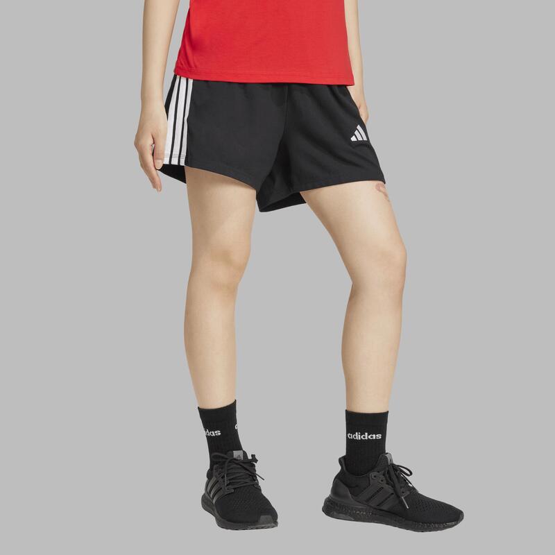 Short de fitness femme, noir