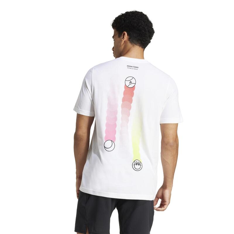 Erkek Tenis Tişörtü - Baskılı - Adidas