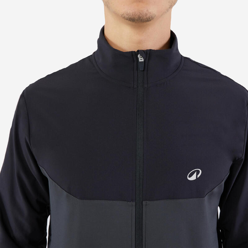Jachetă Tenis ESSENTIAL Negru-Gri Bărbaţi 
