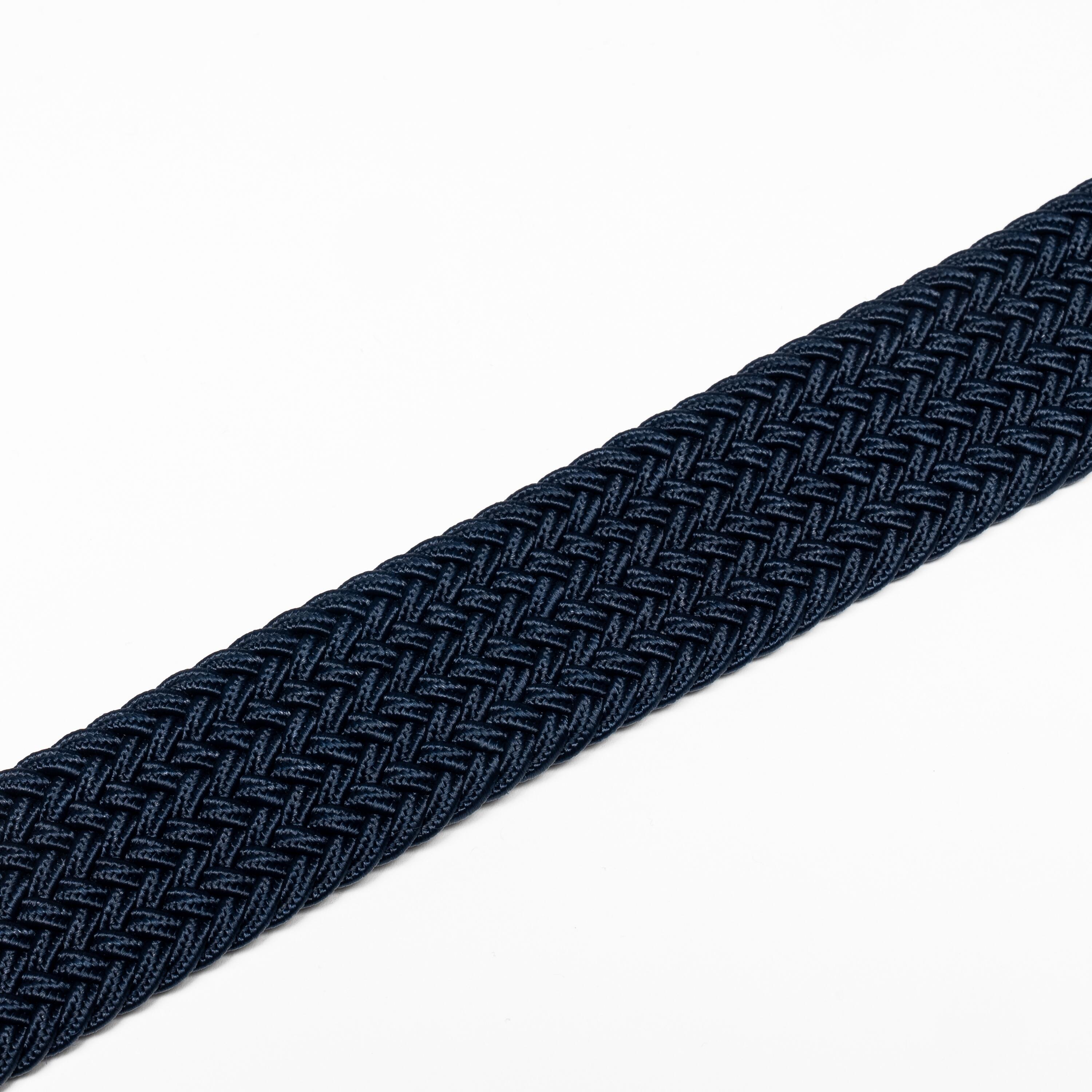 Ceinture golf tressée élastique & extensible, bleu marine 2/8
