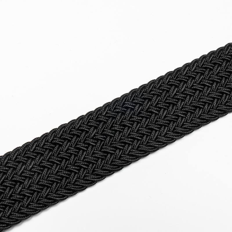 Curea golf împletită elastică și extensibilă Negru