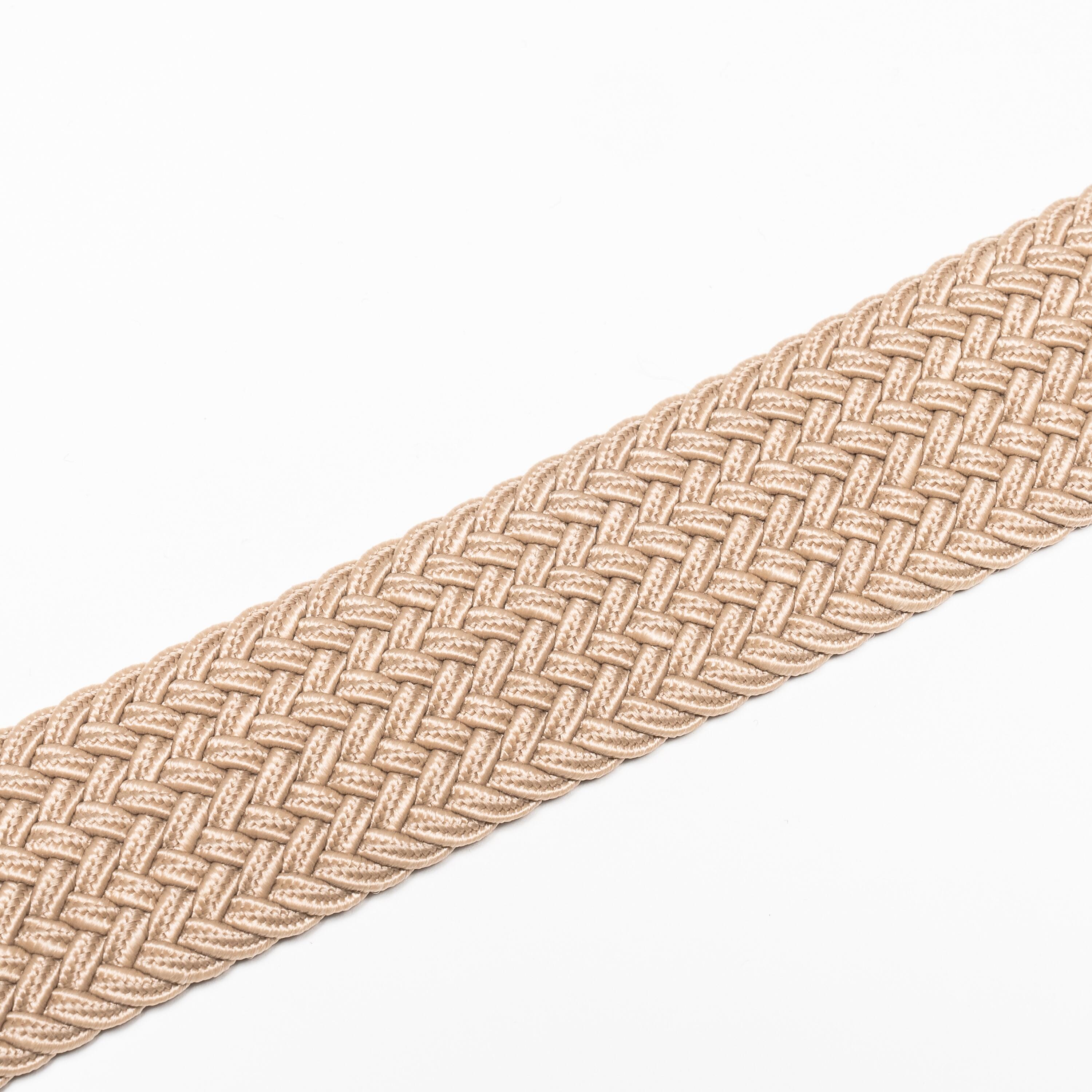 Ceinture golf tressée élastique & extensible, beige 2/8