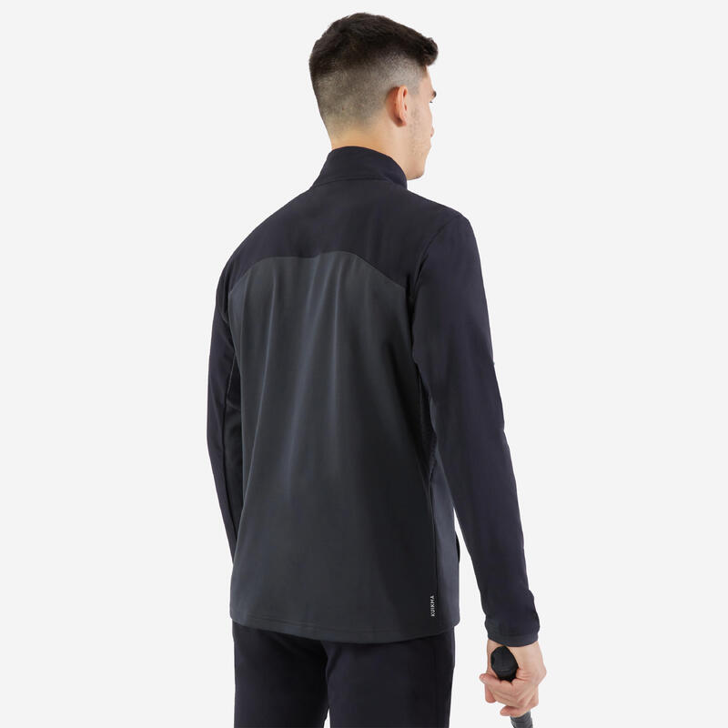 Jachetă Tenis ESSENTIAL Negru-Gri Bărbaţi 