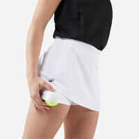 Women's Tennis Quick-Dry Skirt Essential 100 - White