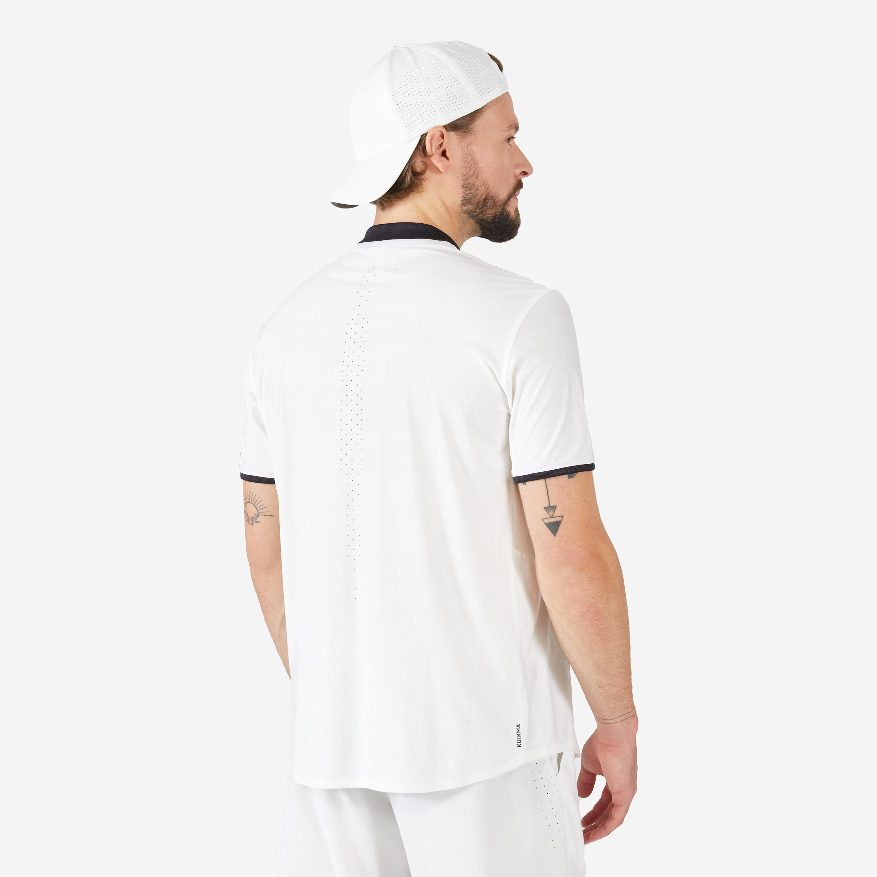 Men's Tennis Short-Sleeved T-Shirt Dry+ - Off-White
