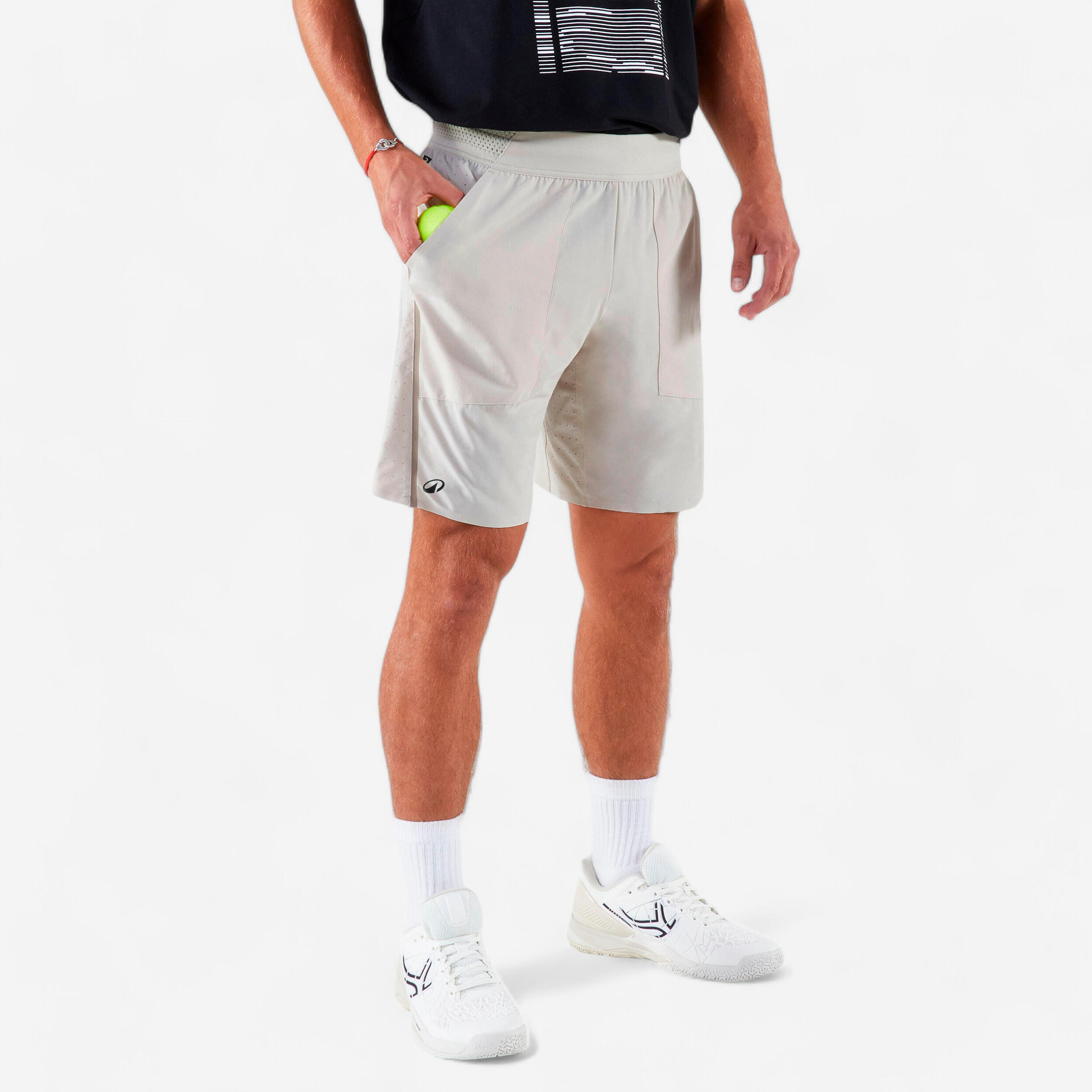 Men's Breathable Tennis Shorts Dry+ Gaël Monfils - Beige image