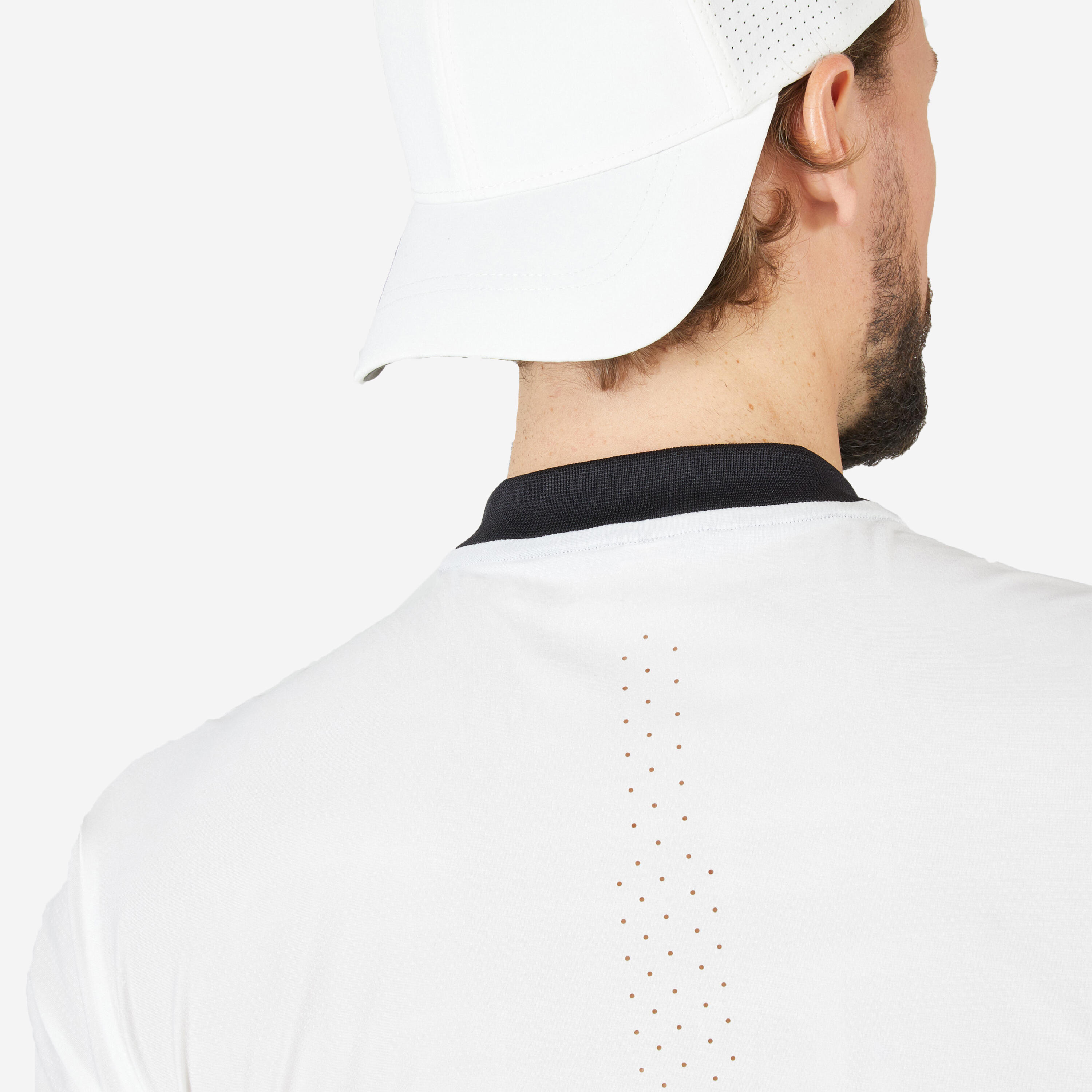 Men's Tennis Short-Sleeved T-Shirt Dry+ - Off-White