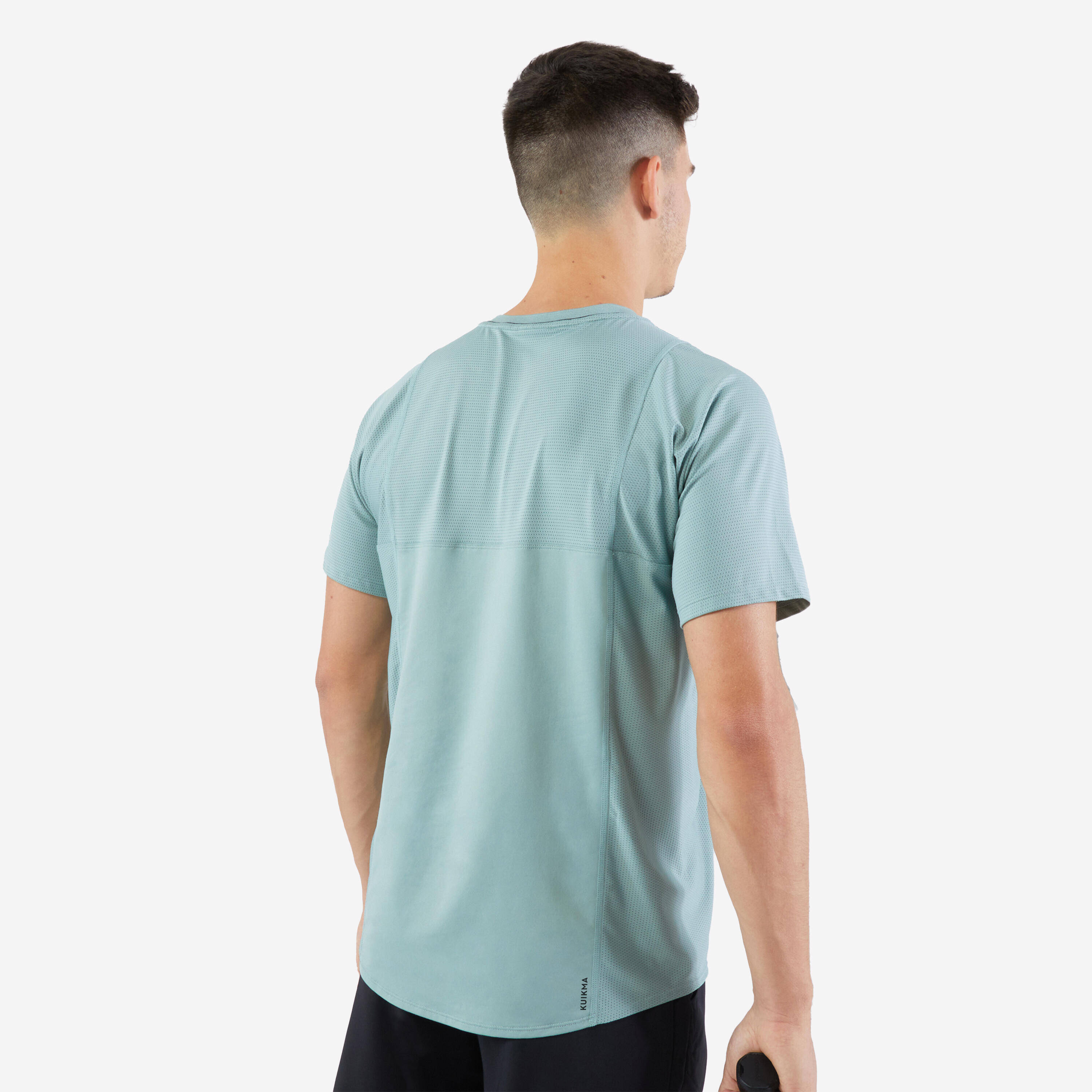 Men's Tennis T-Shirt Short Sleeved Quick Dry Lovat Green -  4