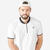 T-shirt tennis manches courtes Homme - ARTENGO DRY+ Blanc cassé