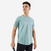 T-shirt tennis manches courtes homme - artengo dry vert de gris gaël monfils