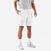 Short de tennis Homme respirant, Dry Blanc cassé