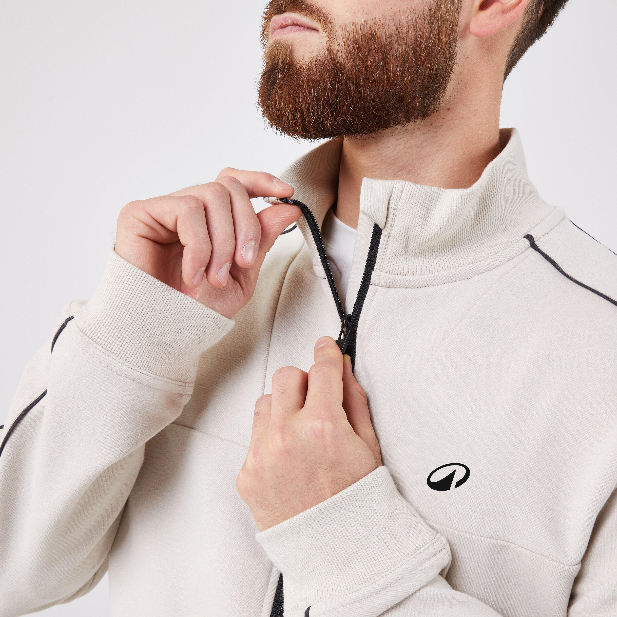 Men's Tennis Jacket Soft - Beige