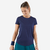 T-shirt tennis col rond dry femme -  essentiel 100 marine