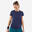 Tricou cu guler rotund Tenis Dry Essentiel 100 Bleumarin Damă