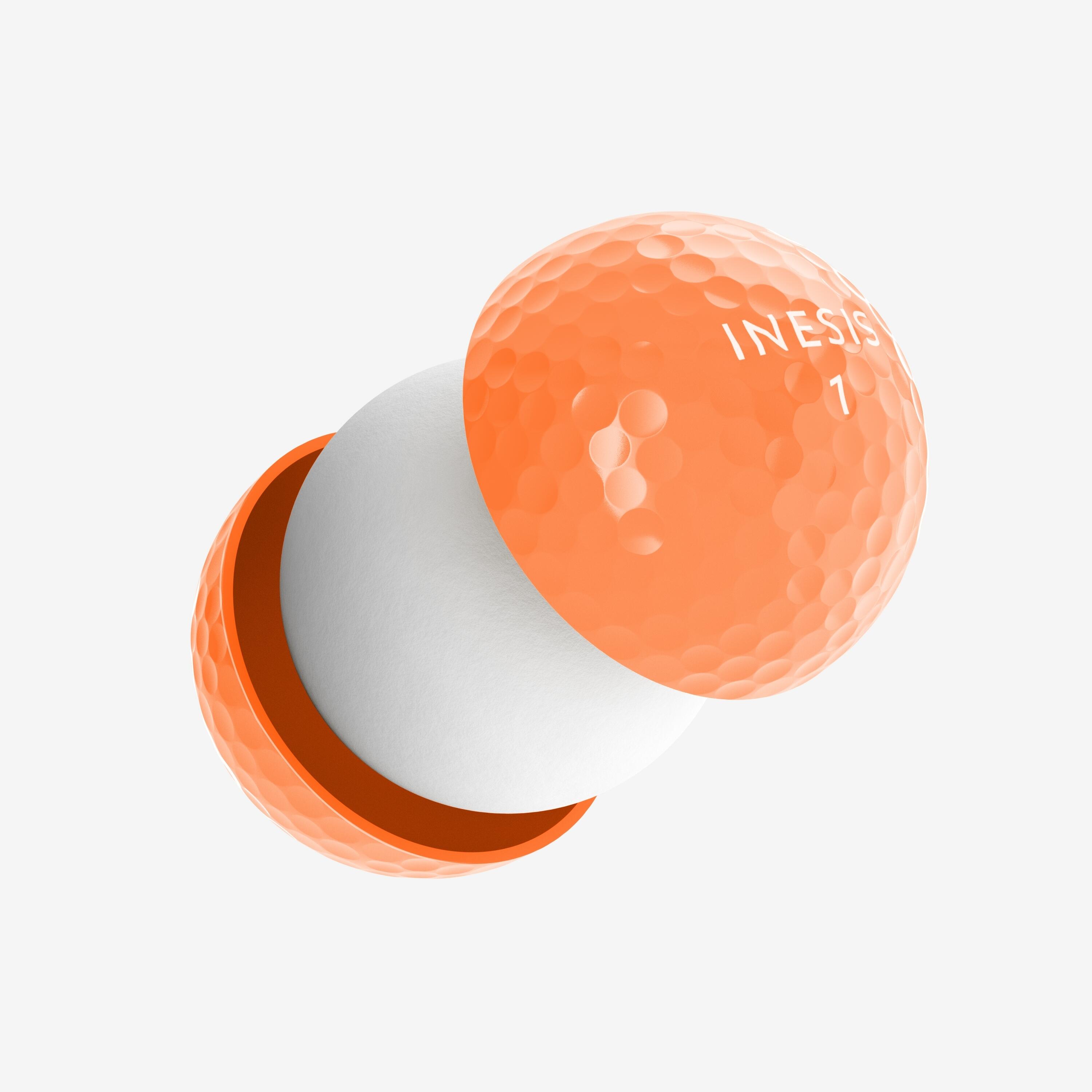 Balles de golf douces x12 – Soft 500 orange - INESIS