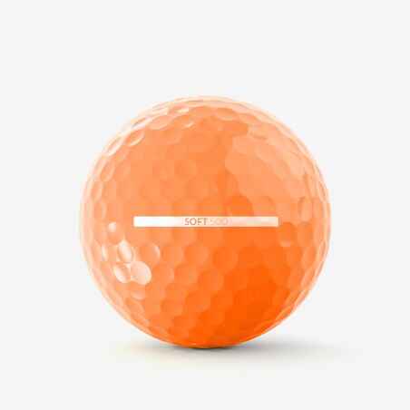 GOLF BALLS x12 - INESIS SOFT 500 ORANGE
