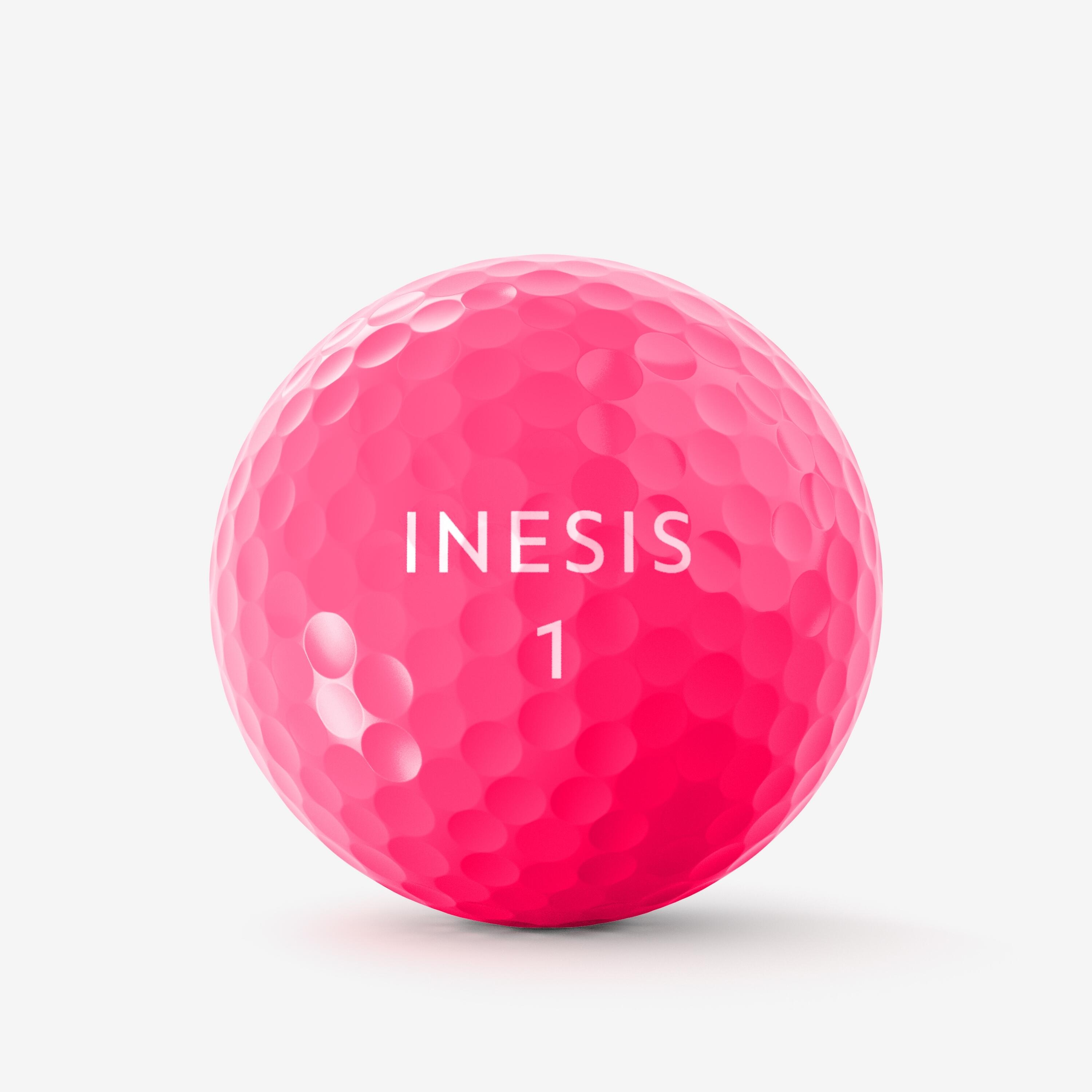 Balles de golf douces x12 – Soft 500 rose - INESIS