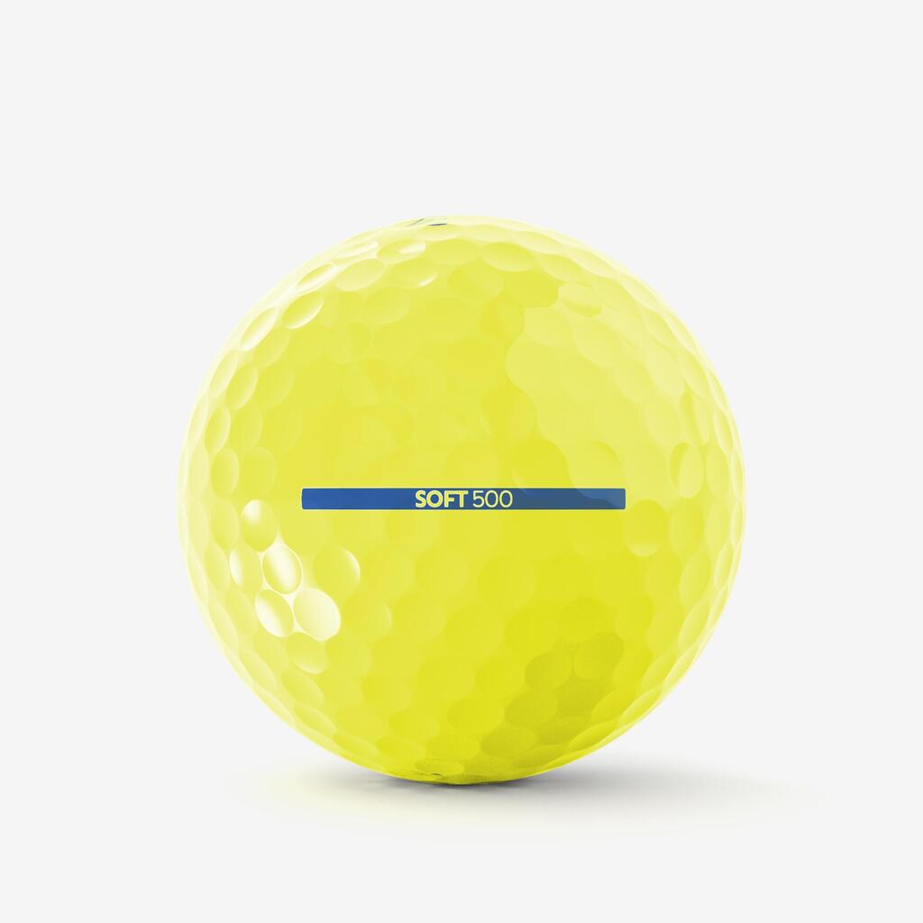 Balles golf x12 - INESIS Soft 500 jaune