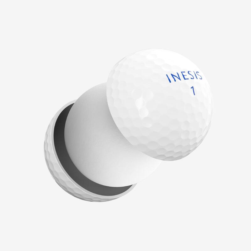 Golf Topu - INESIS 500 x12 - Yumuşak - Beyaz