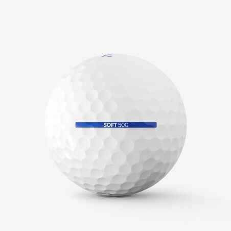GOLF BALLSx12 - INESIS SOFT 500 WHITE