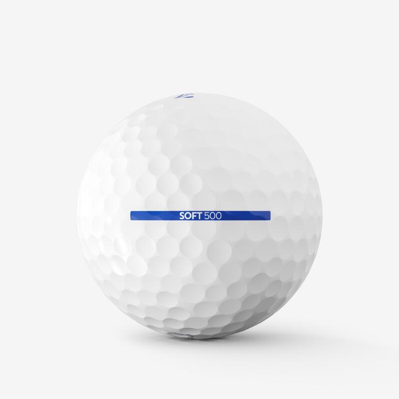 Balles golf x12 - INESIS Soft 500 blanc